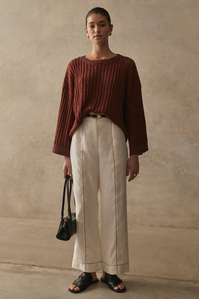 Sancia - The Wren Knit Jumper - Walnut