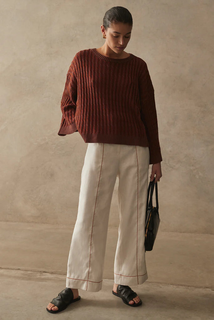 Sancia - The Wren Knit Jumper - Walnut