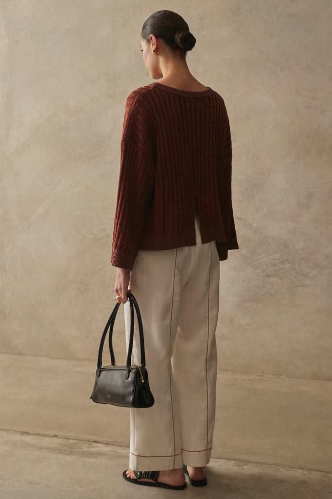 Sancia - The Wren Knit Jumper - Walnut