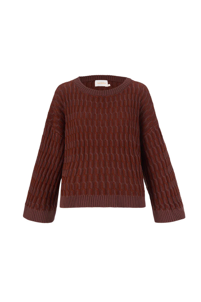 Sancia - The Wren Knit Jumper - Walnut
