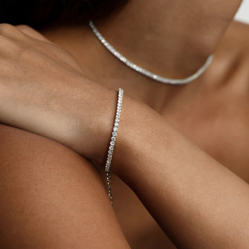 Saint Valentine - Aspen Tennis Bracelet - Silver