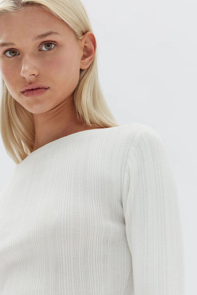 Assembly - Vienna Knit Long Sleeve - Antique White