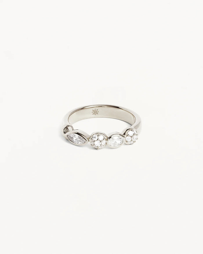 By Charlotte - Magic of Eye Crystal Ring - Sterling Silver