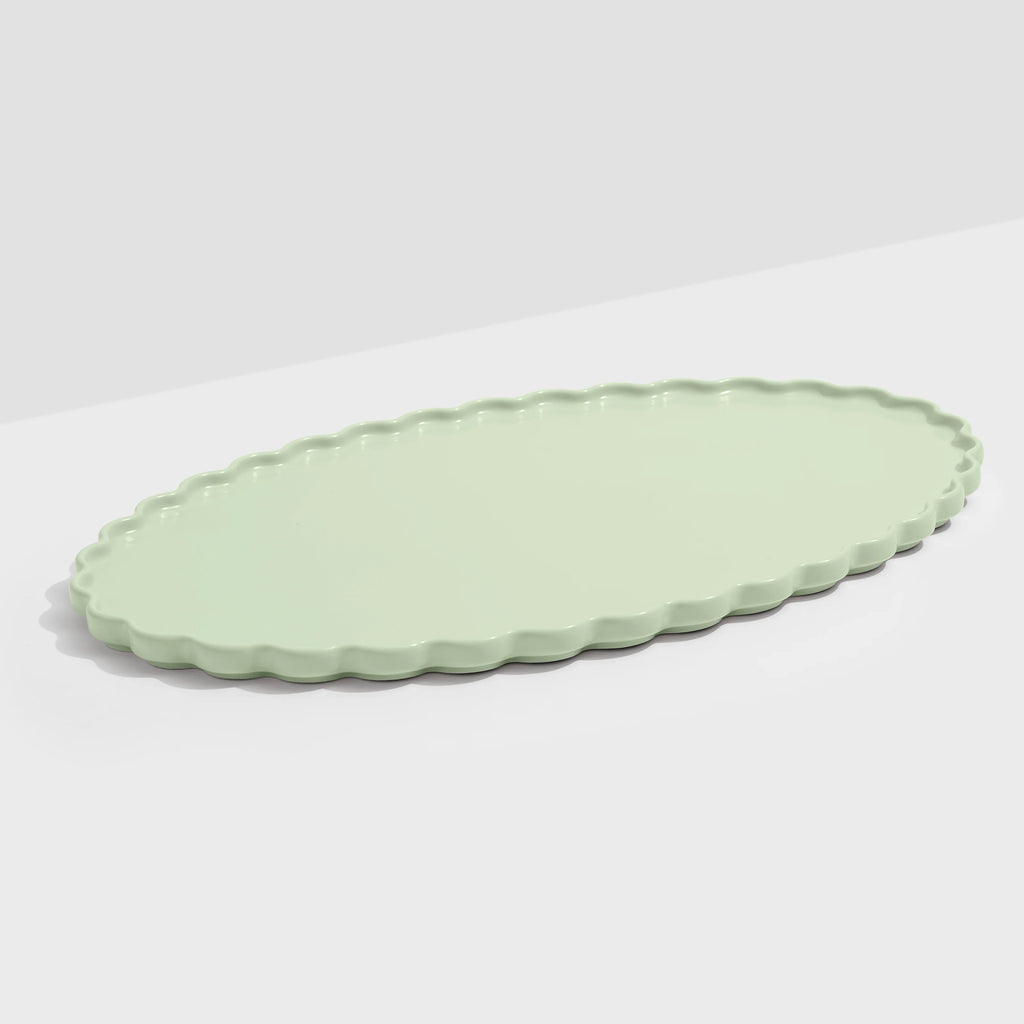 Fazeek - Ceramic Wave Platter - Mint