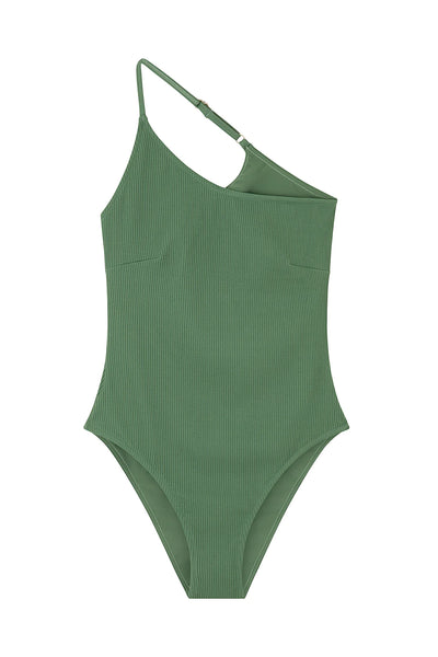 Zulu & Zephyr - Myrtle Rib Asymmetric One Piece – Emma-Marie