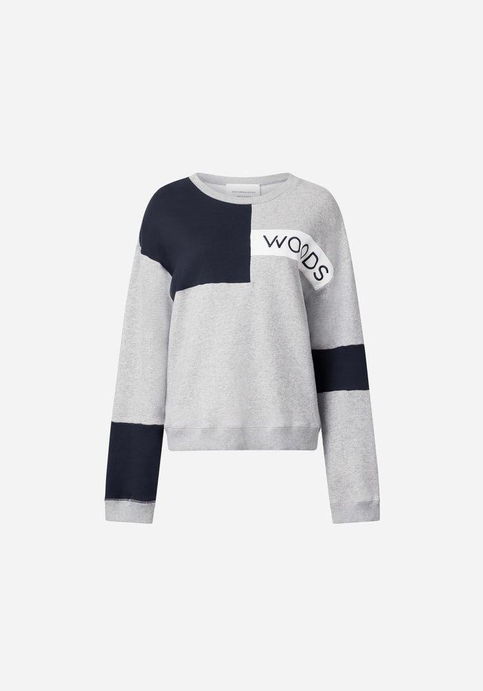 Viktoria & Woods - Woods Block Sweater - Grey Marle
