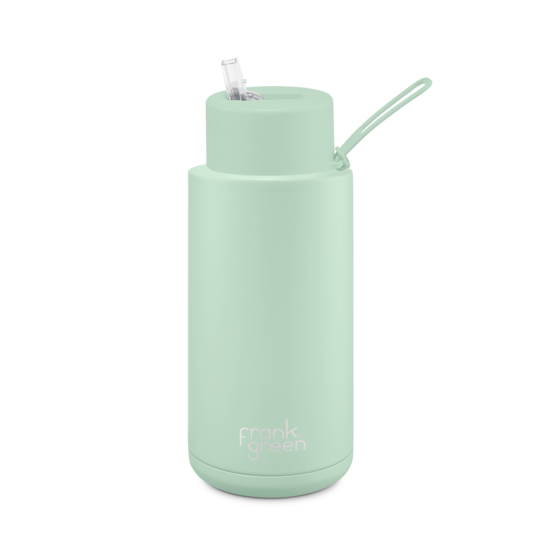 Frank Green - 34oz Ceramic Reusable Bottle (with straw) - Mint