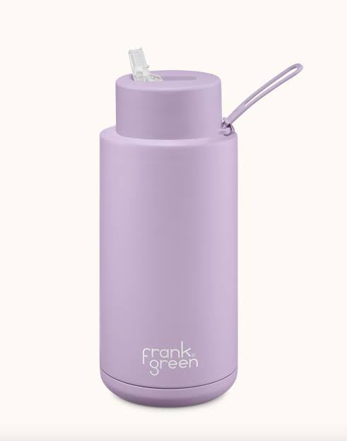 Frank Green - 34oz Ceramic Reusable Bottle (with straw) - Lilac