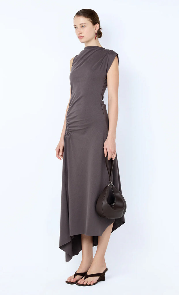 Bec & Bridge  - Ema Asym Dress - Washed Chocolate