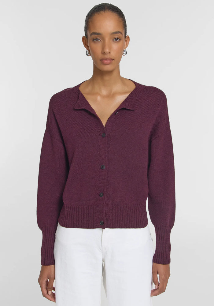 Viktoria & Woods - Hart Merino Cardigan - Garnet