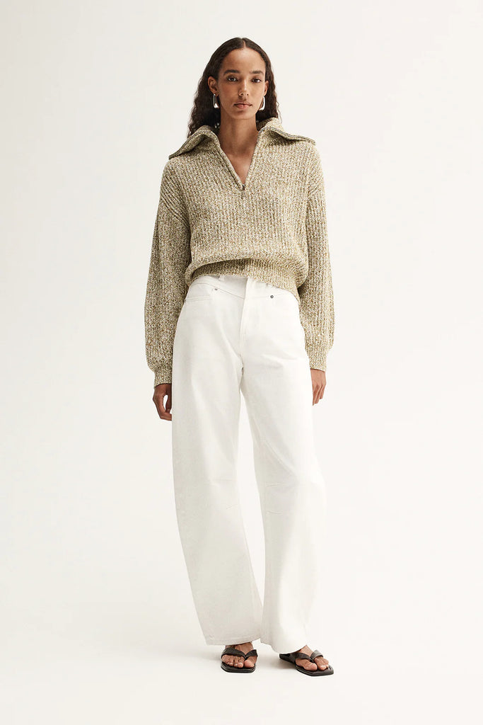Elka - Harrie Knit Jumper - Moss Marle