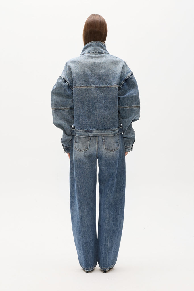 Bayse - Loren Denim Jacket - Ash Tide