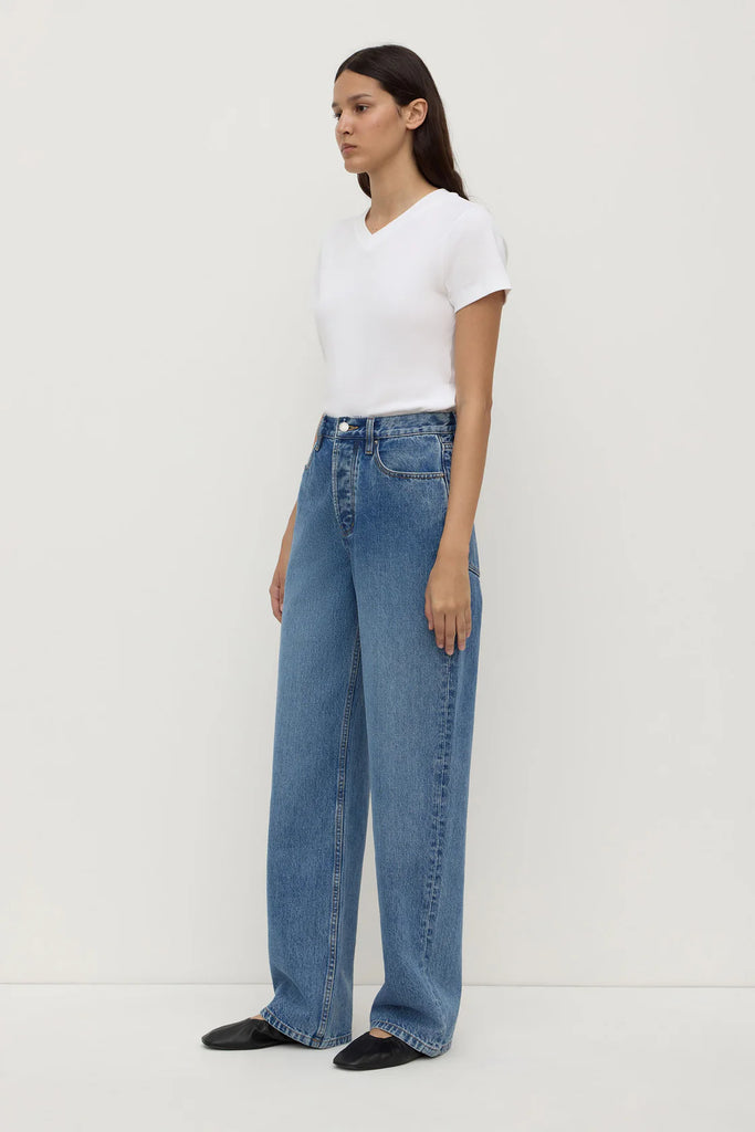 Assembly - High Rise Straight Jean - Classic Blue