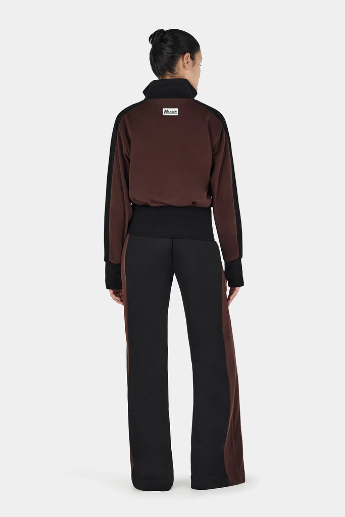 Hansen & Gretel - Reynolds Trackpant - Black/Choc 2-Tone