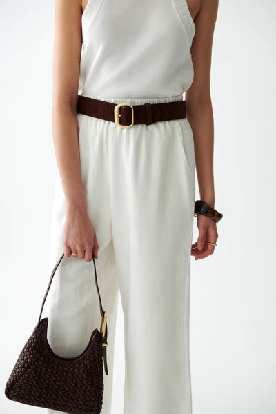 Sancia - The Salerno Belt - Espresso Suede