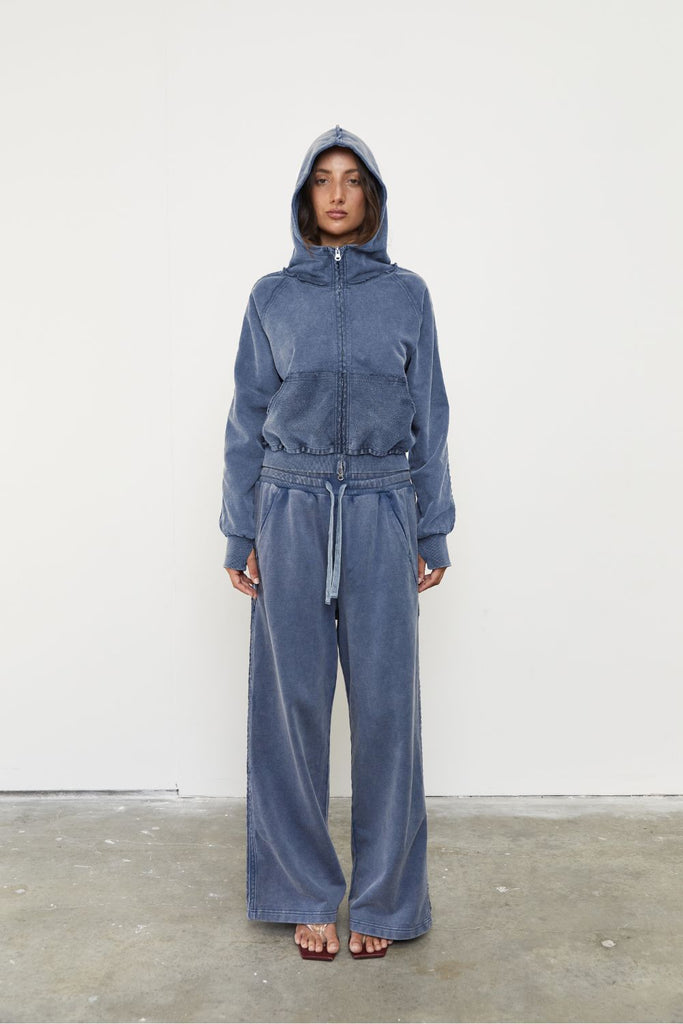 Pinky & Kamal - Acid Wash Trackpant - Sky