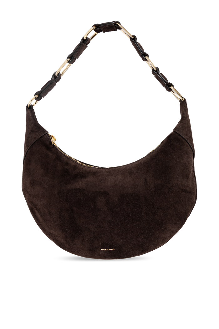 Anine Bing - KATE HOBO BAG - DARK BROWN SUEDE