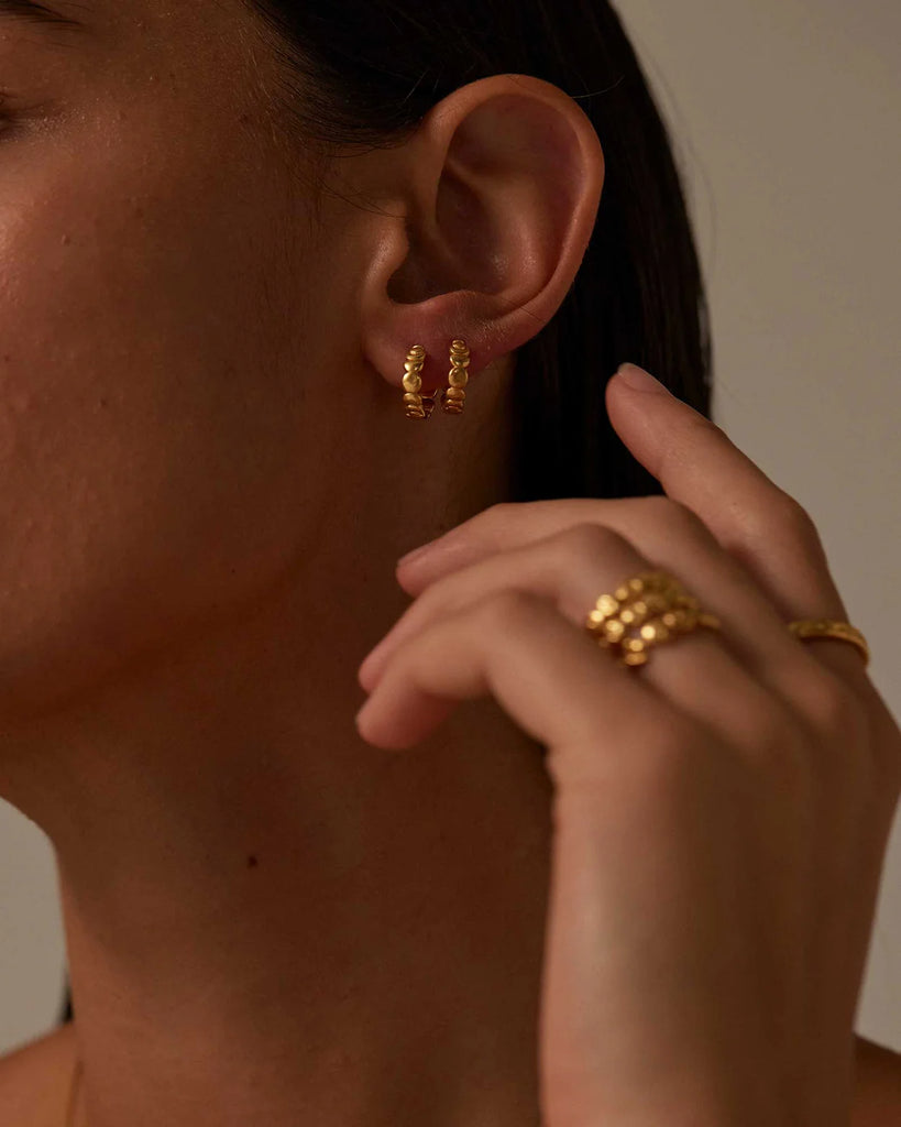 Kirstin Ash - Alchemise Hoops -18k Gold Vermeil