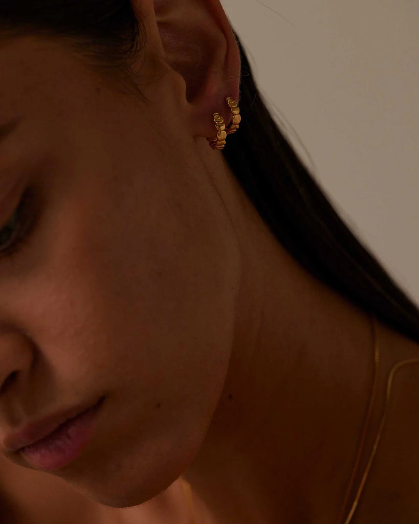 Kirstin Ash - Alchemise Hoops -18k Gold Vermeil