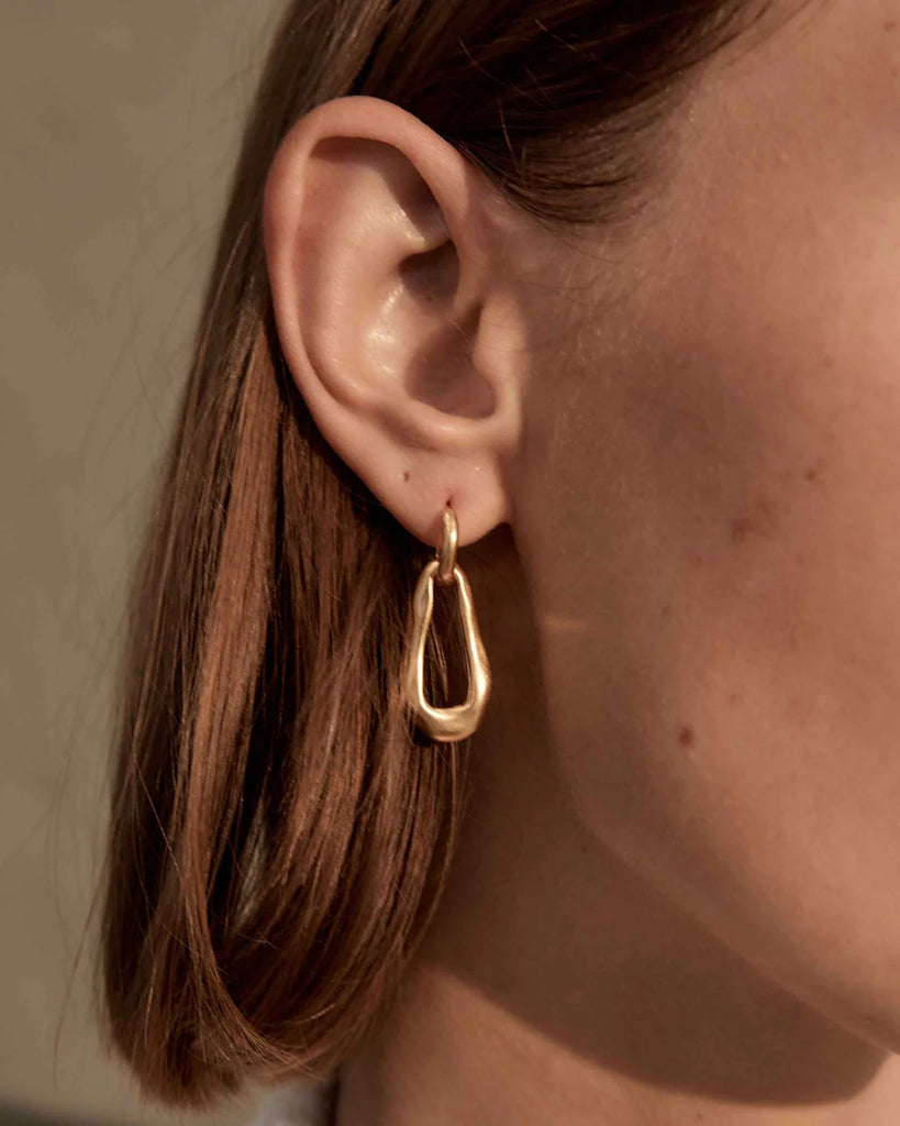 Kirstin Ash - Shift Hoops -18k Gold Vermeil