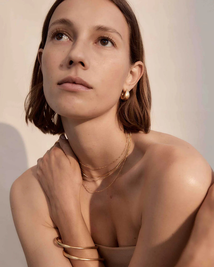 Kirstin Ash - Tresor Hoops Medium -18k Gold Vermeil