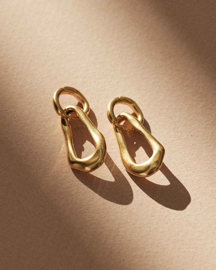 Kirstin Ash - Shift Hoops -18k Gold Vermeil