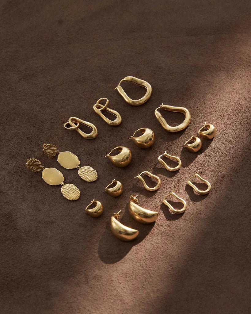 Kirstin Ash - Shift Hoops -18k Gold Vermeil