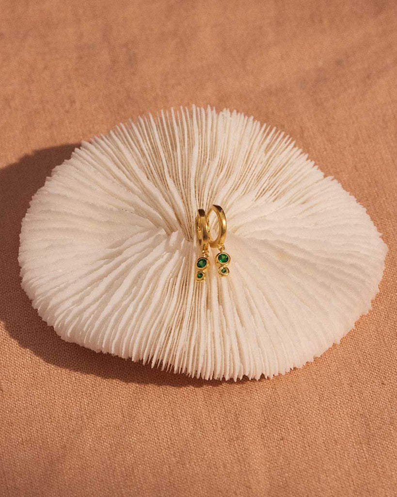 Kirstin Ash - Il Mare Droplet Hoops -18k Gold Vermeil