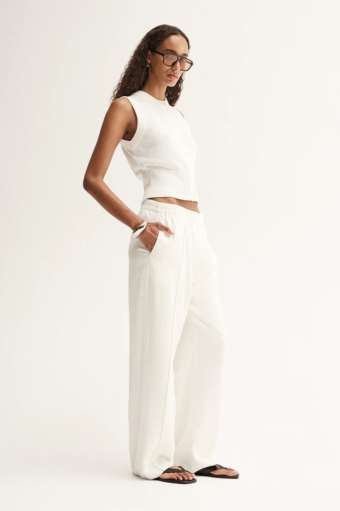 Elka - Clyde Knit Top - White