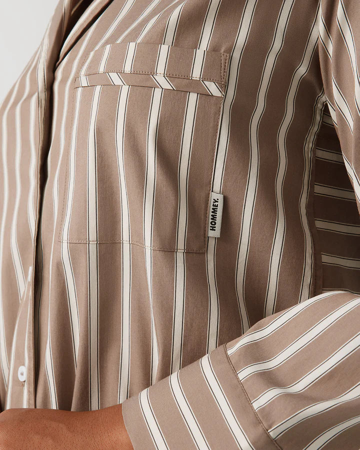 Hommey - Long Sleeve Shirt - Hazelnut