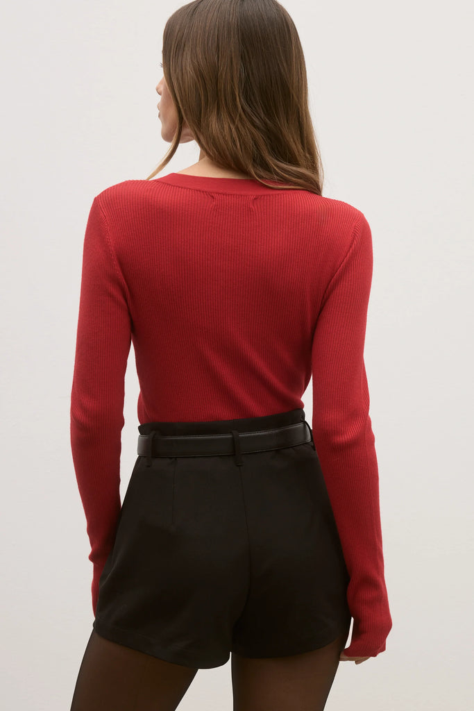 Bayse - Nia Knit Top - Red