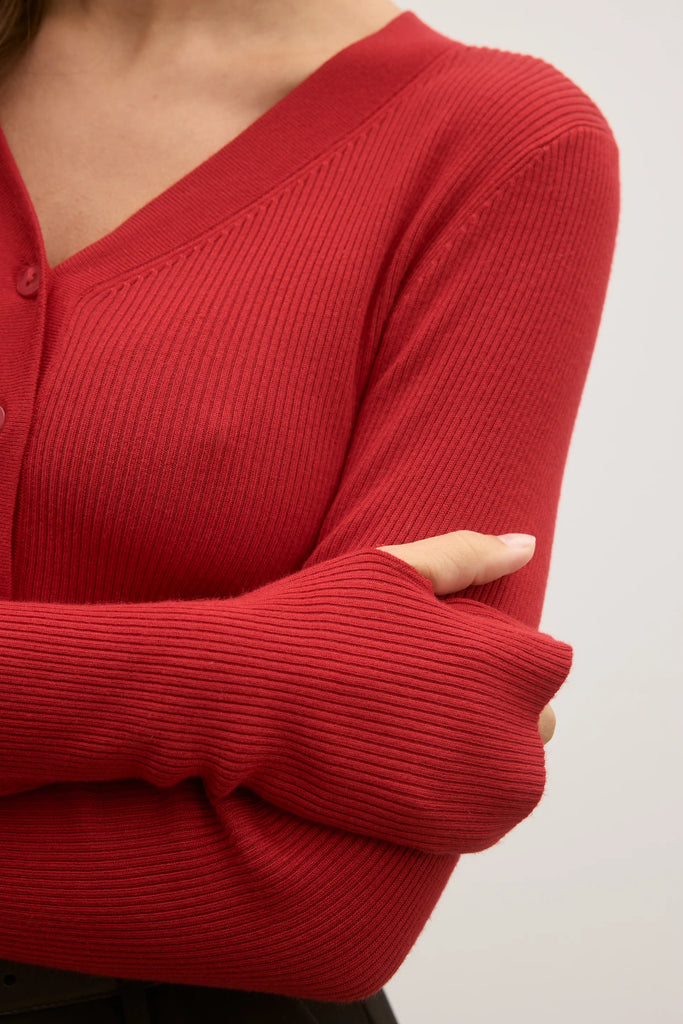 Bayse - Nia Knit Top - Red