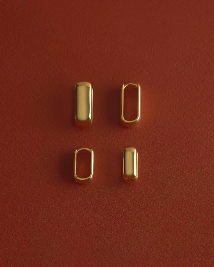 Kirstin Ash - Symphony Hoops Medium - 18k Gold Plated