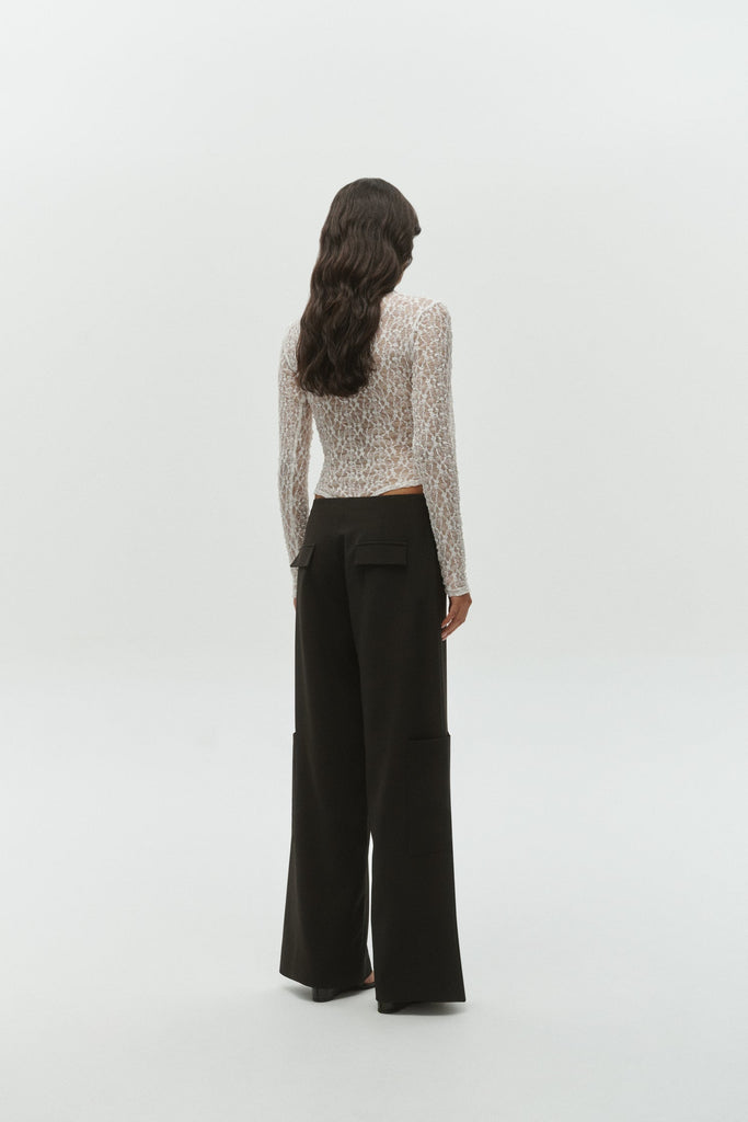 One Of Others - Leo Lace Bodysuit - White