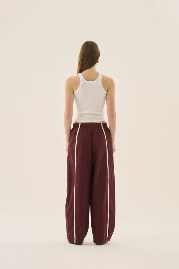 Araminta James - AJ Piping Barrel Pant - Chocolate