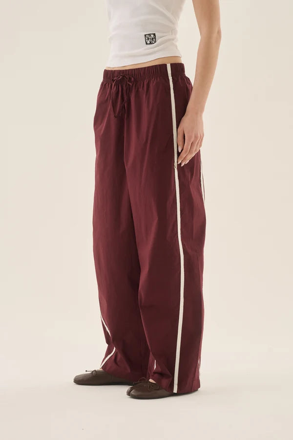Araminta James - AJ Piping Barrel Pant - Chocolate
