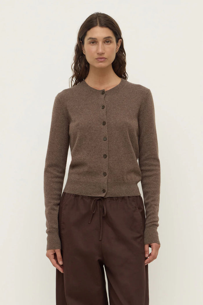 Assembly -  Benny Knit Cardigan - Cocoa Marle