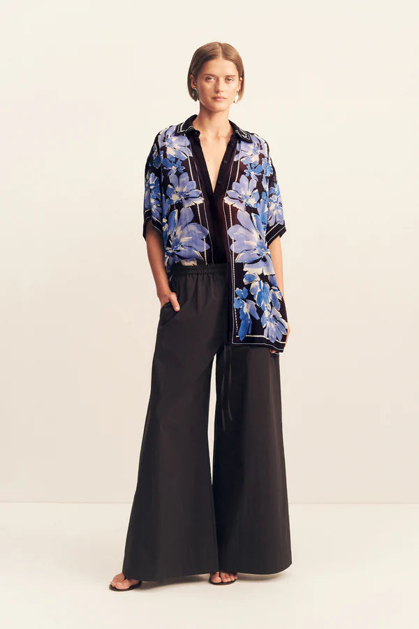 Shona Joy - Sabine Blue Wing Mosiac Shirt