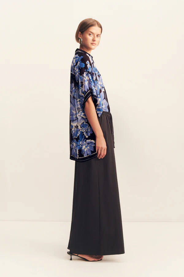 Shona Joy - Sabine Blue Wing Mosiac Shirt