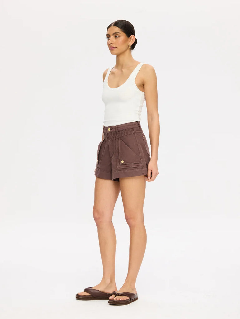 Kivari - Celene Denim Short - Chocolate