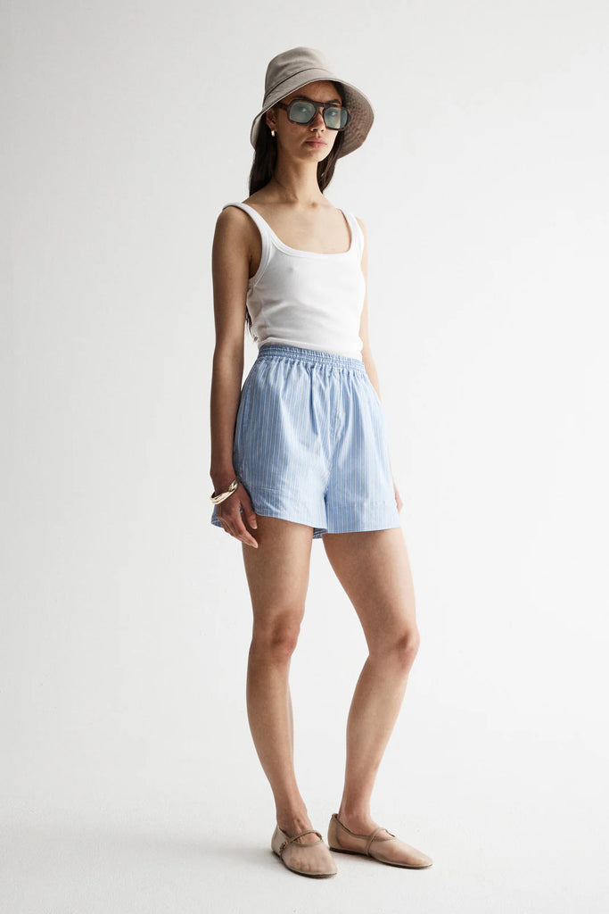 Elka - Poppy Short - Blue Stripe