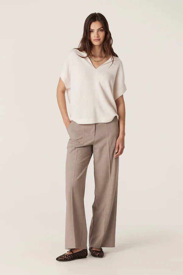 Cable - Evie Wide Leg Pant - Fawn