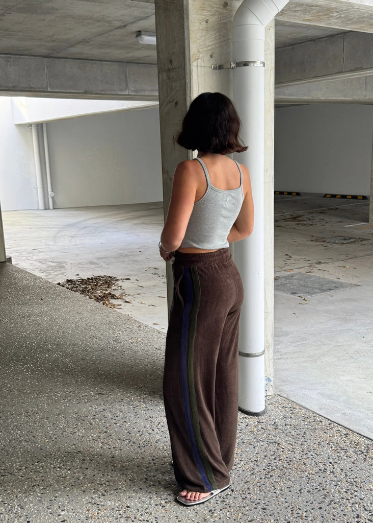 Pinky & Kamal- Odyssey Terry Towelling Pant- Java Brown (Pre-Order)