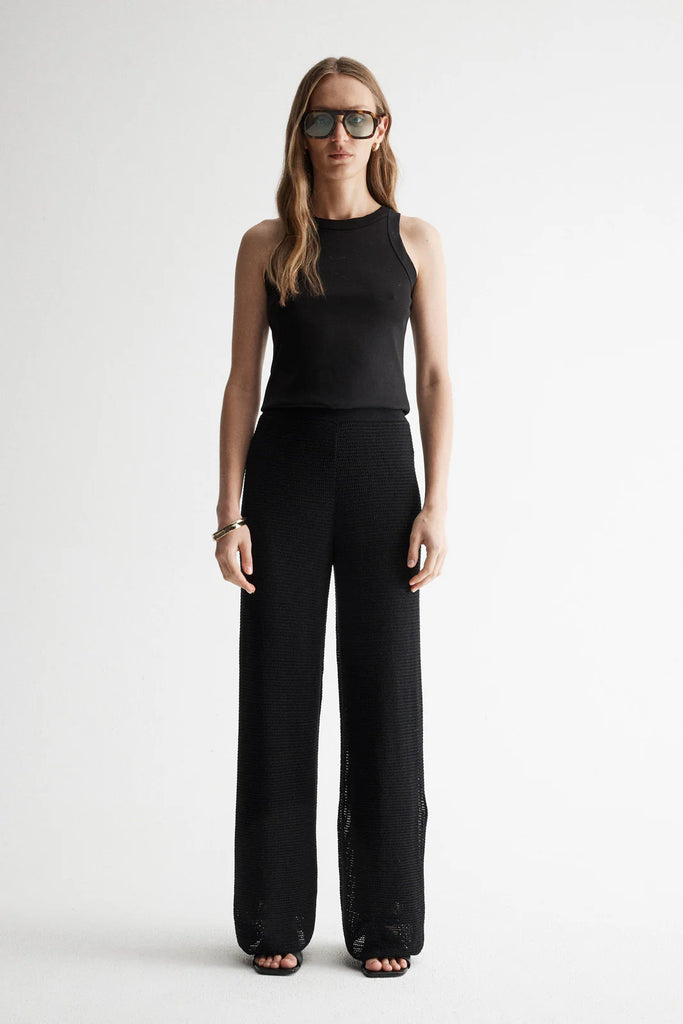 Elka - Aspen Crochet Pant - Black