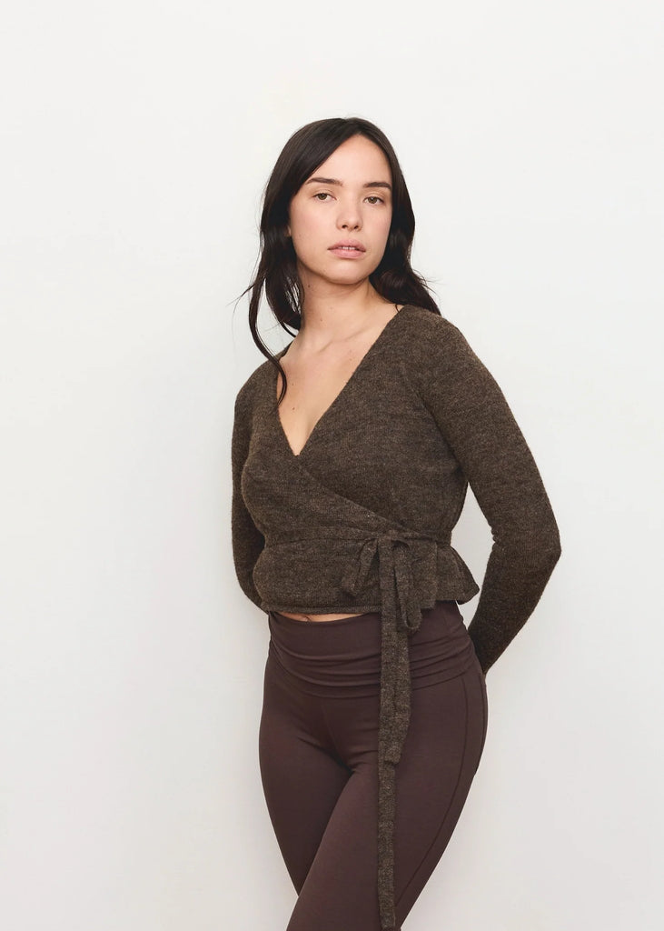 Pinky & Kamal- Wrap Cardigan- Java (Pre-Order)