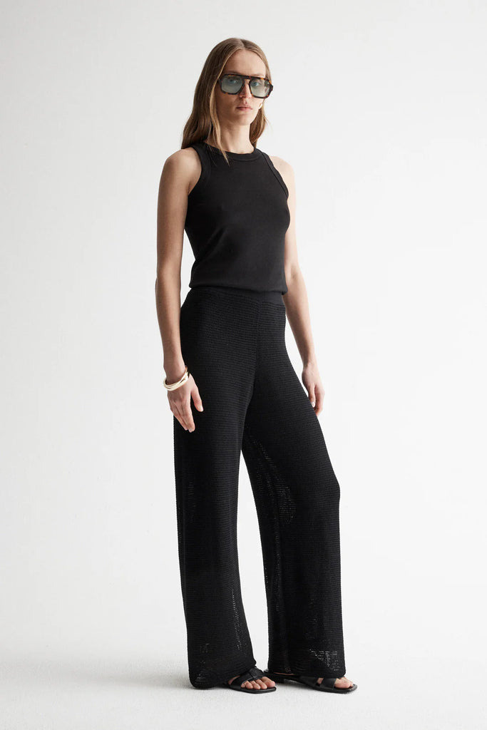 Elka - Aspen Crochet Pant - Black
