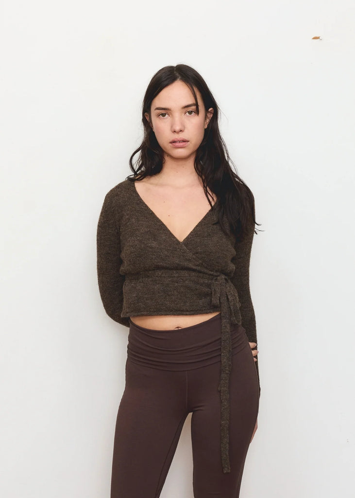 Pinky & Kamal- Wrap Cardigan- Java (Pre-Order)