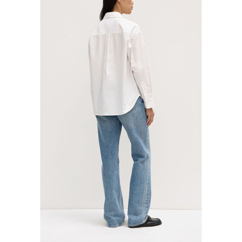 Assembly Label - Molly Poplin Long Sleeve Shirt - White