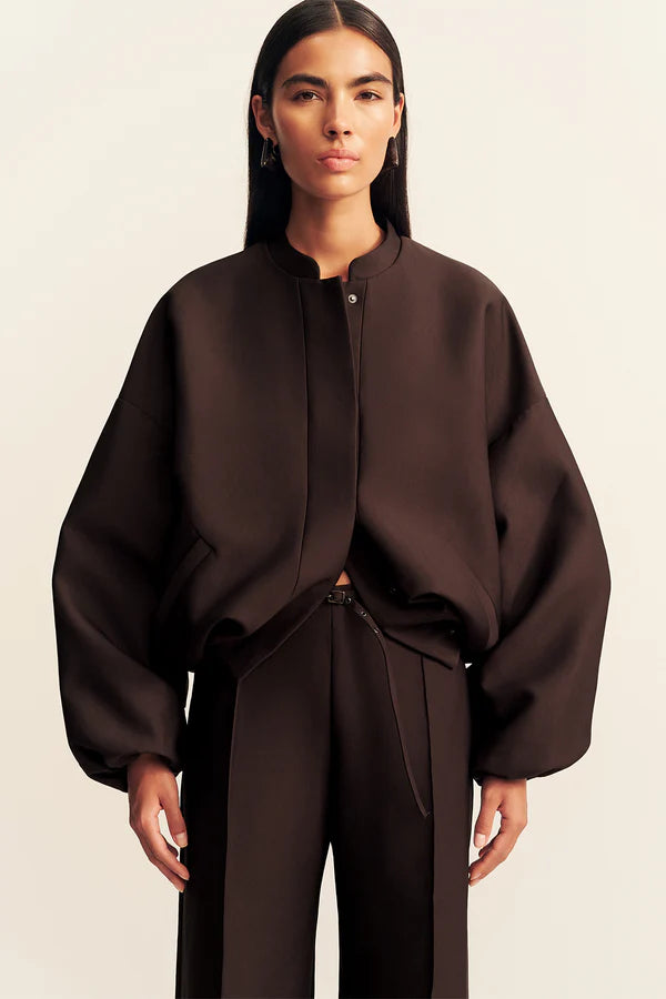 Shona Joy - Otis Bomber Jacket - Ristretto