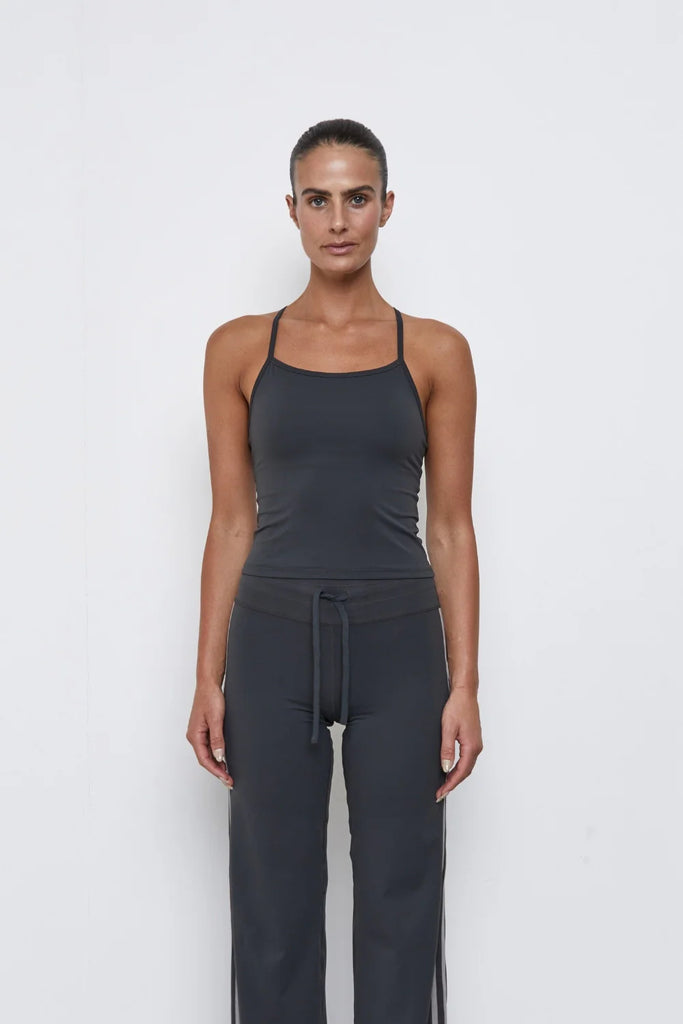 Pinky & Kamal - Racer Tank - Grey